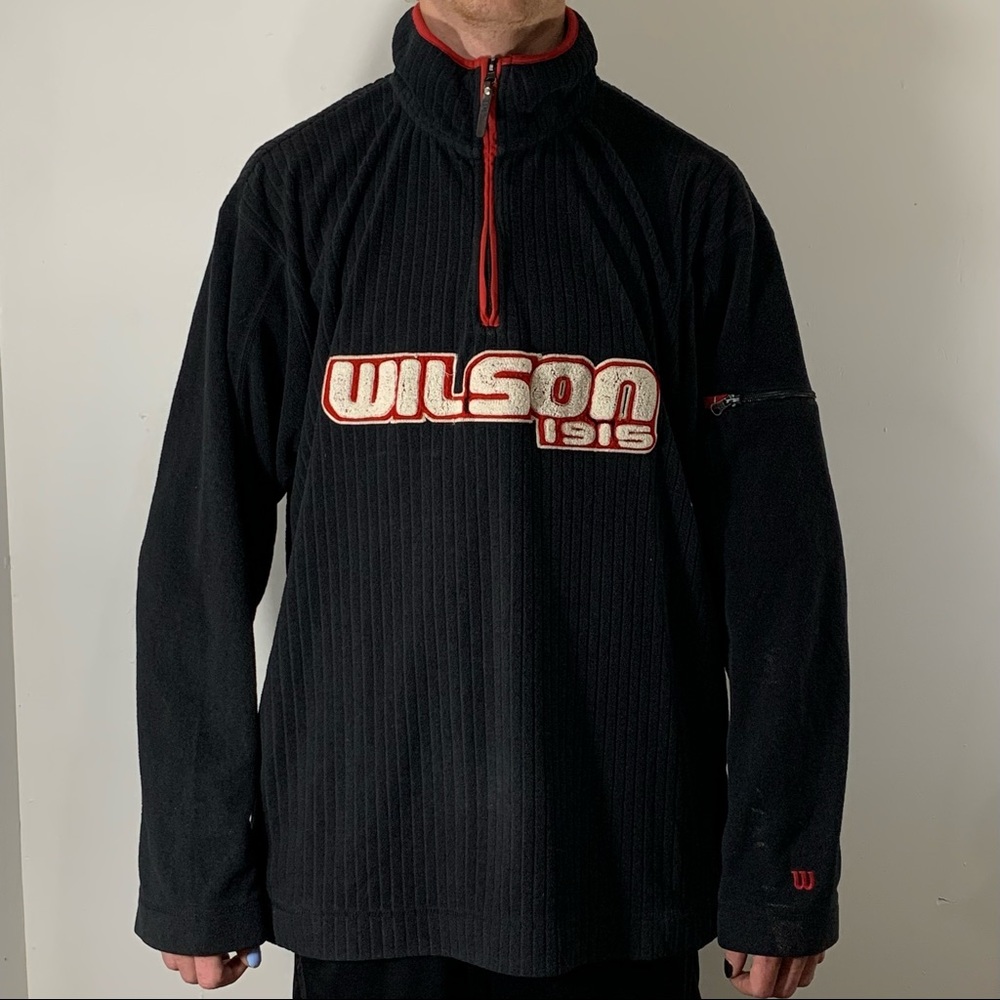 Vintage Wilson Quarter Zip Fleece
